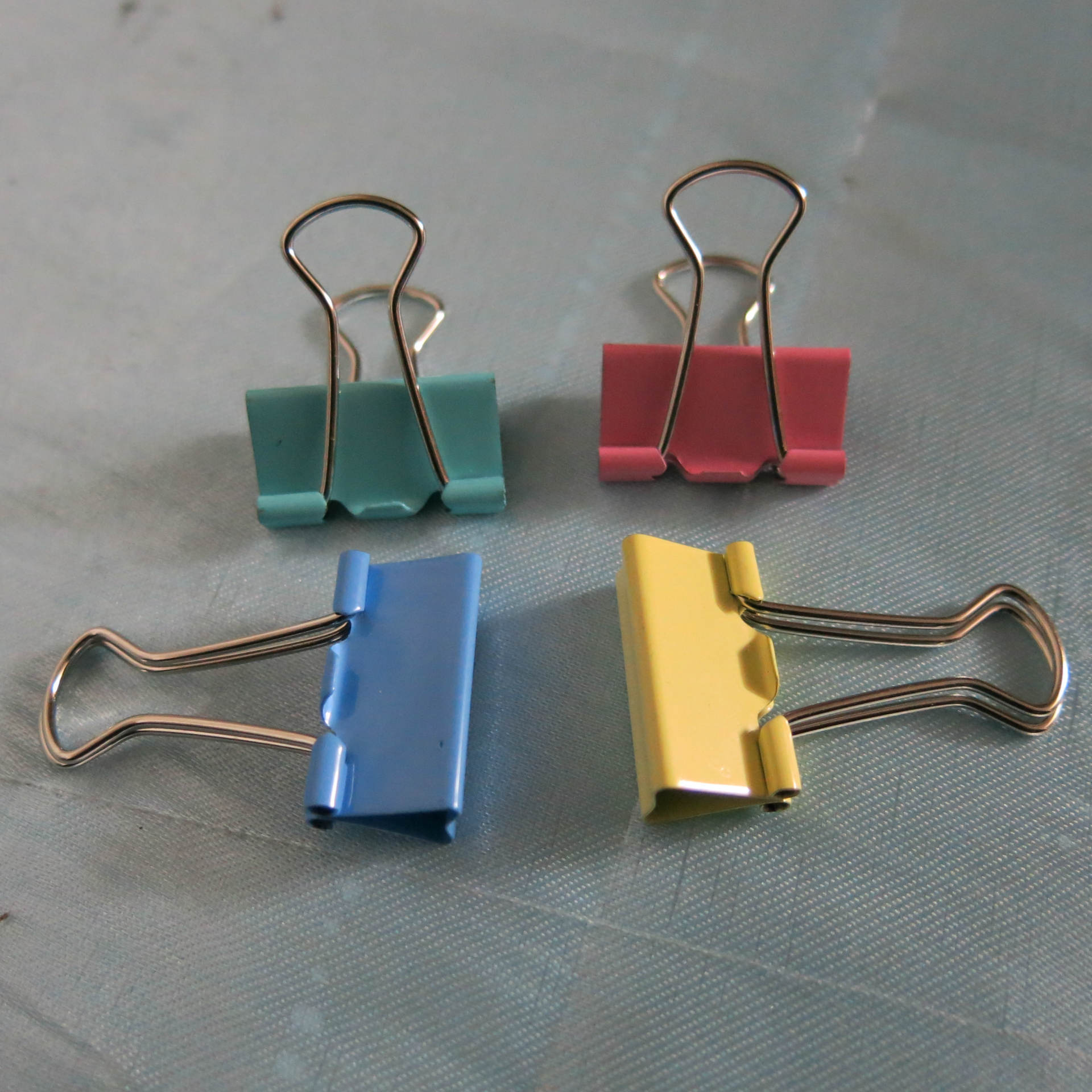 ert办公用品文具 4号彩色长尾夹 25mm长尾夹 票据夹 燕尾夹48个