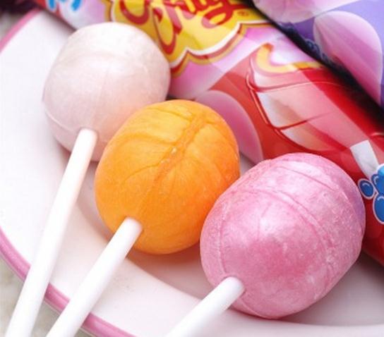 不凡帝珍宝珠棒棒糖夹心泡泡糖混合水果口味48支送挂板儿童1元装