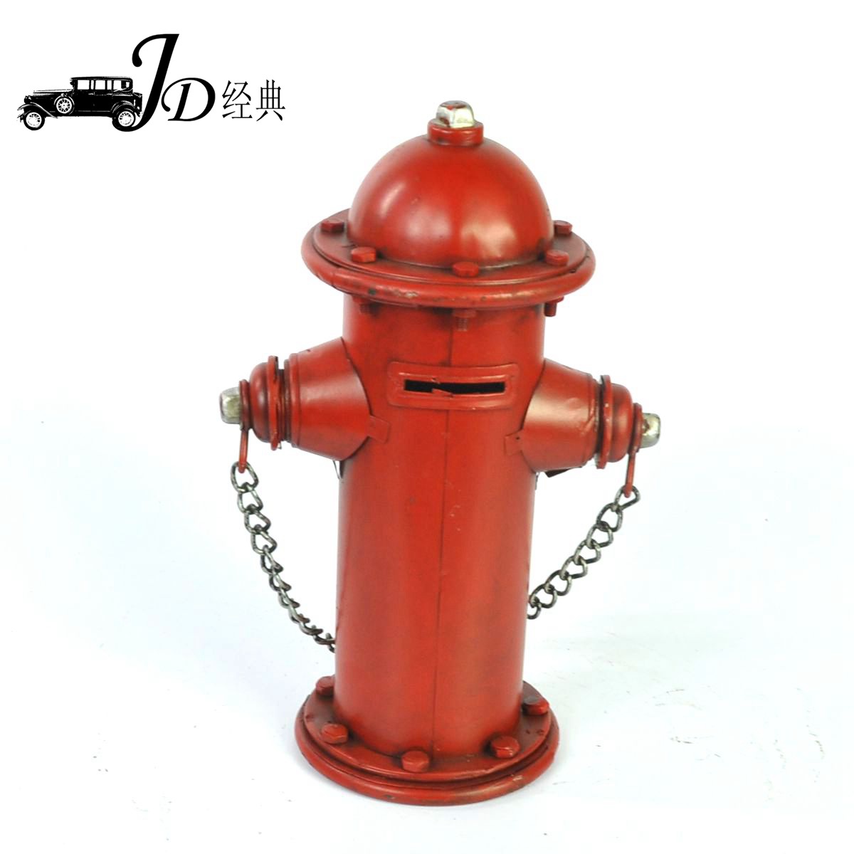 铁皮手工消防栓模型储钱罐 酒吧咖啡厅装饰品家居生日礼品摆件