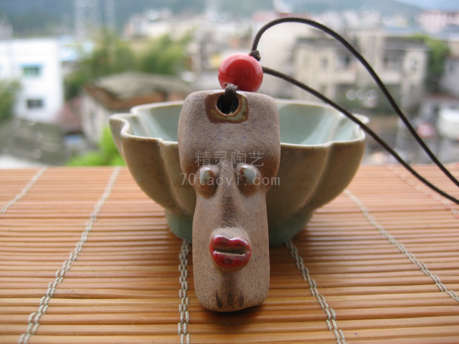 旅游纪念品直销定做,男女文艺项链,哨子挂件旅游,陶瓷口哨流氓