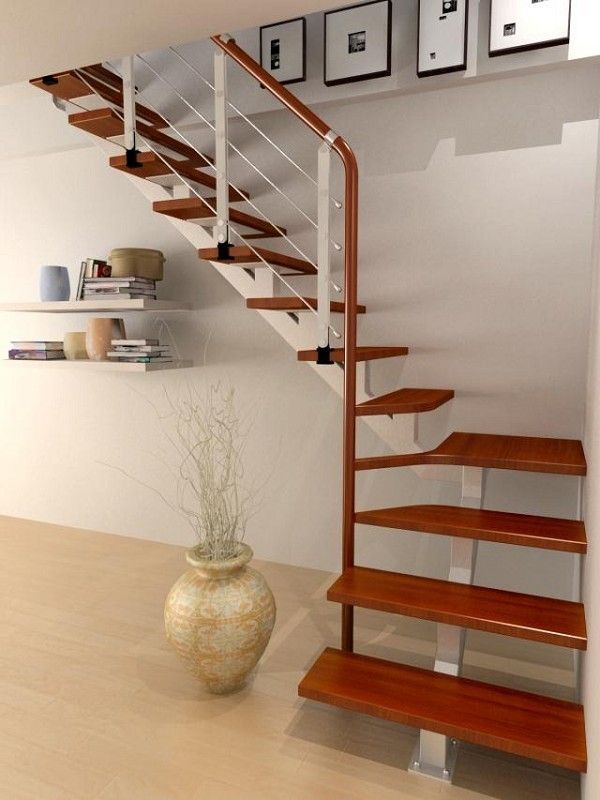 商铺简易阁楼旋转楼梯定制/室内中柱钢木楼梯/现代式钢木旋转梯