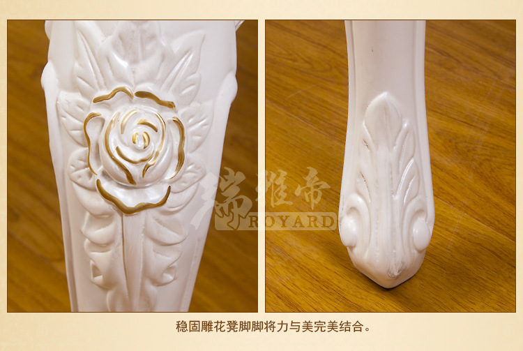 《厂价直销》高档欧式大理石台面实木餐桌 6人座位长方形实木餐台