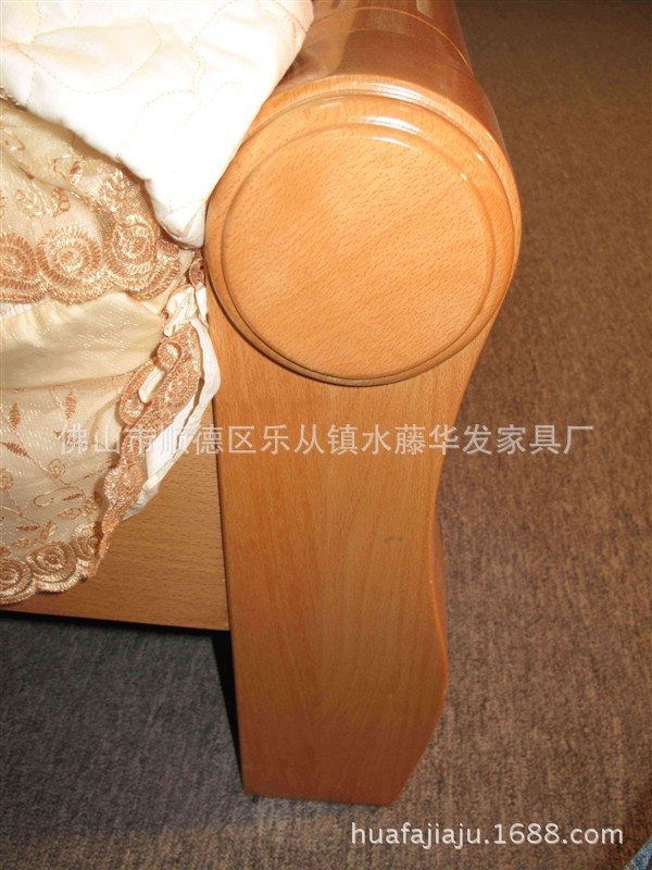 厂家直销木床榉木高箱储物床实木床1.8 米纯实木双人床特价