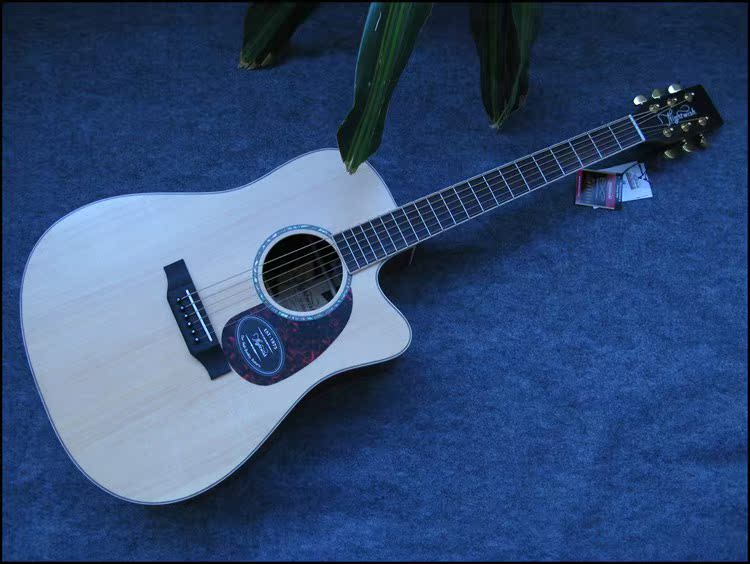 正品nightwish拉维斯n-800dc缺角单板民谣吉他