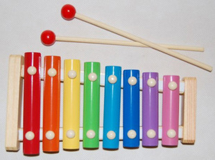 供应儿童乐器手敲琴 木制八音中号敲琴早教益智音乐玩具h014663
