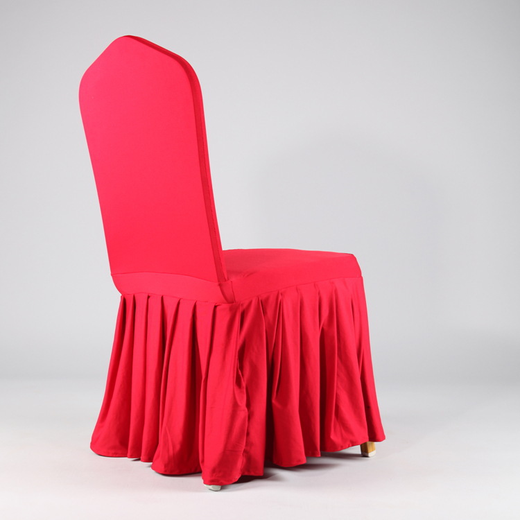 大摆椅子套厂家直销大红色喜庆椅子套 酒店
