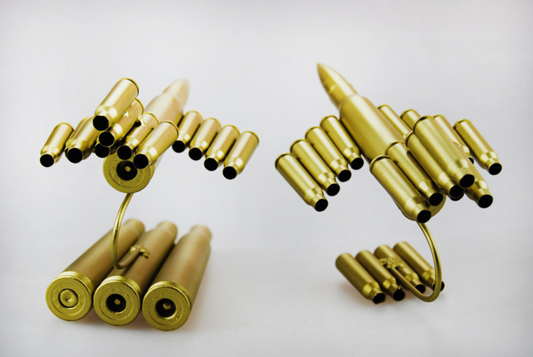 子弹壳工艺品 1003飞机弹壳模型玩具 摆饰创意礼品