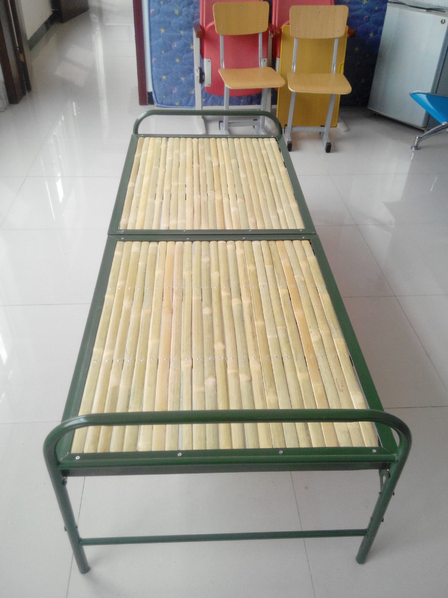 至承单人成人方形竹板床 安全折叠床 时尚简约夏季凉席床批发