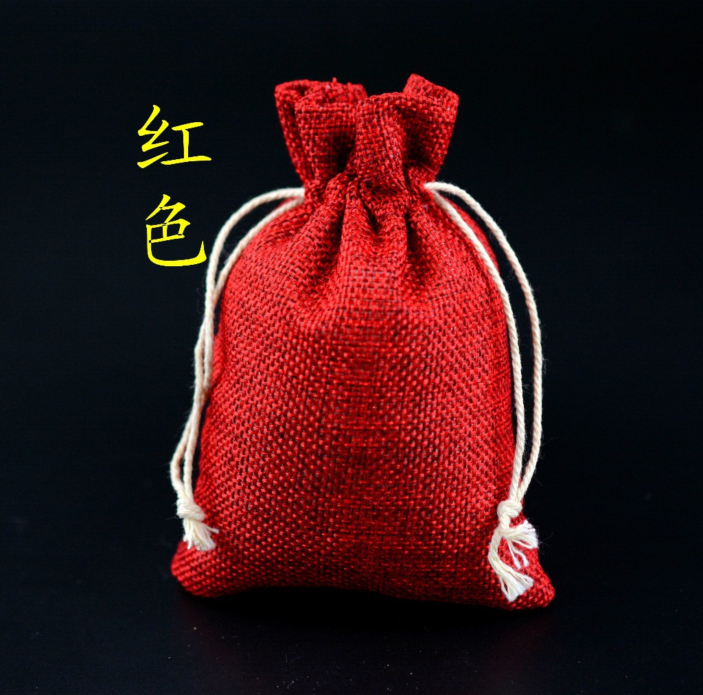 10*14cm新款麻布束口袋 礼品麻袋 拉绳袋批发 麻袋 首饰布袋子