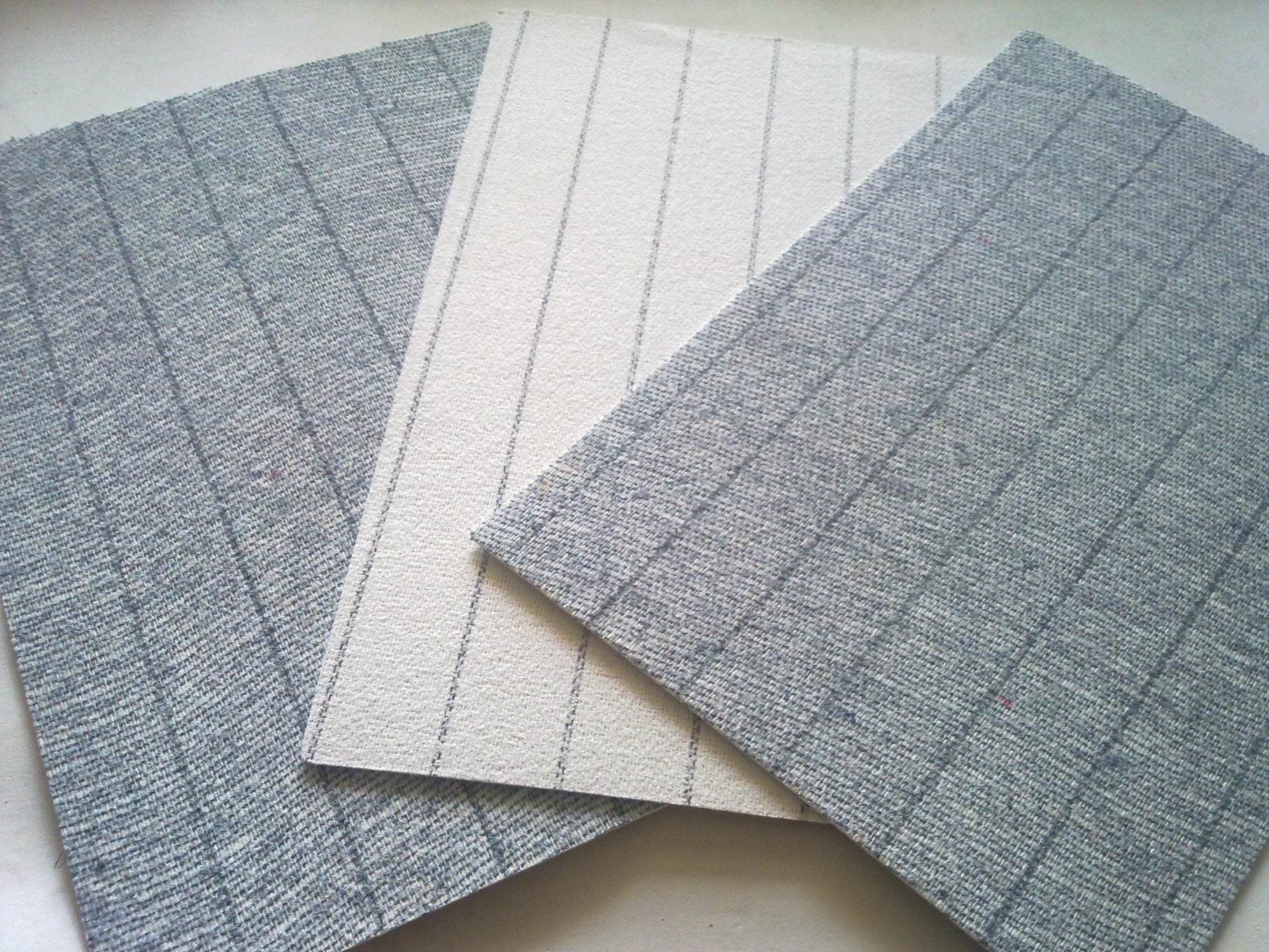 [厂家直销] 白条纹防水中底板 纤维板 无纺布 丽新布