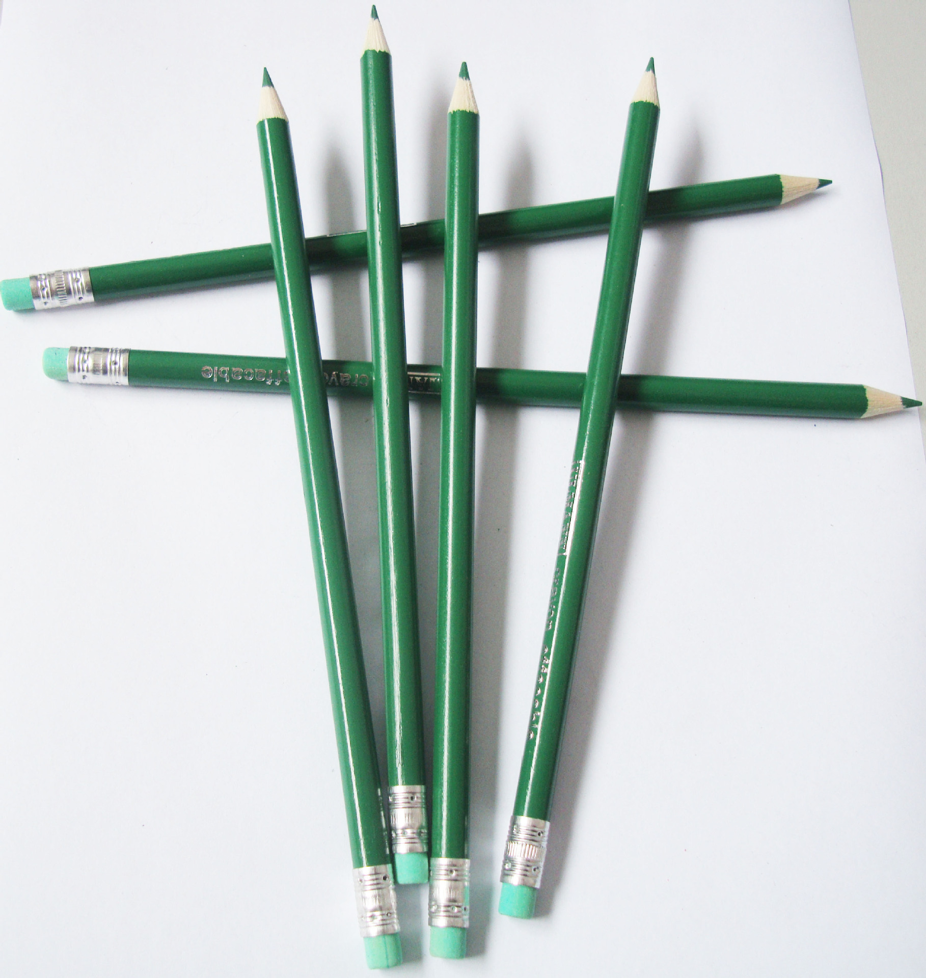 【众邦文具】批发定制彩色绘画写不断hb/2b/h/b铅笔 oem