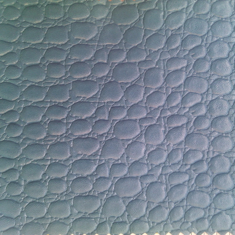b103-2019低毒环保 大小石头纹pu皮革 0.7mm含浸底工厂箱包鞋材