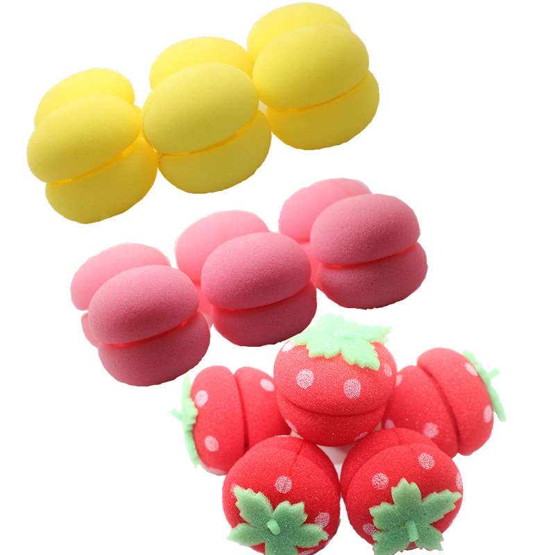 Playing Beauty Sponge Curl Ball Pear Flower Large Roll Shape Hair Curler Hair Roller Does Not Hurt Hair Does Not Hurt Hair Hair Tools