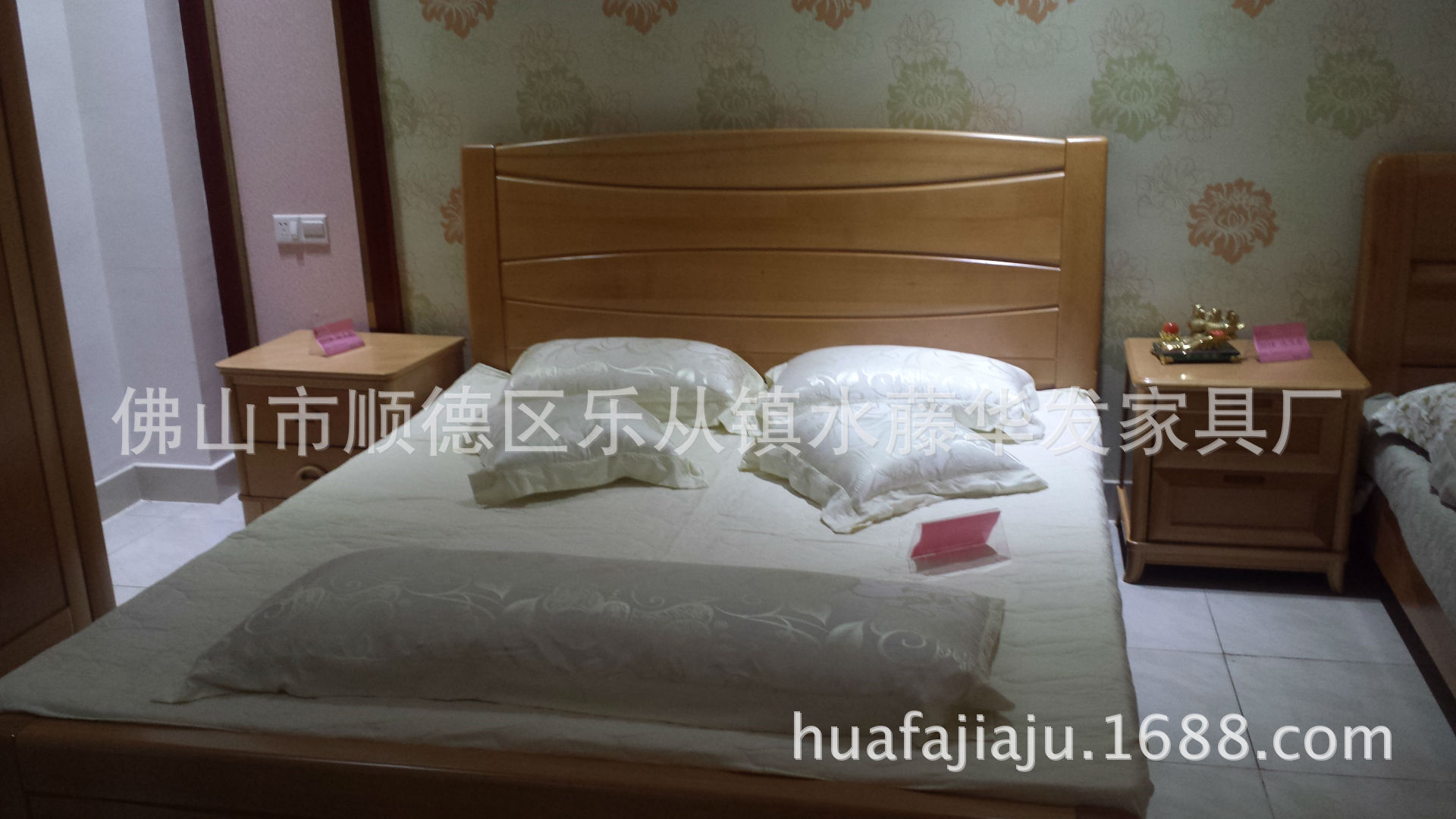 厂家直销木床德国榉木高箱储物床实木床1.8 米纯实木双人床特价