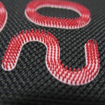 3d硅胶厚版印刷滴胶牙刷毛毛标布料立体字胶标硅胶印花多色商标