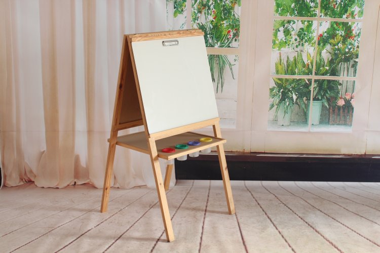 批发松木儿童画板 磁性双面画板 美术多功能画板 小黑板