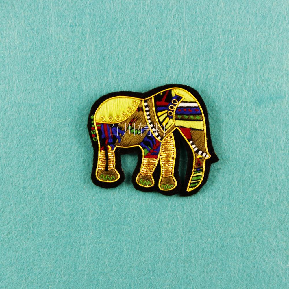 印度丝 弹簧丝刺绣徽章 印度丝手工徽章 印度丝绣花章-阿里巴巴