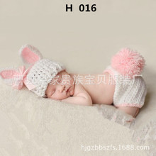 新生婴幼儿童百天宝宝摄影服装百日照相影楼道具小兔子造型新款女