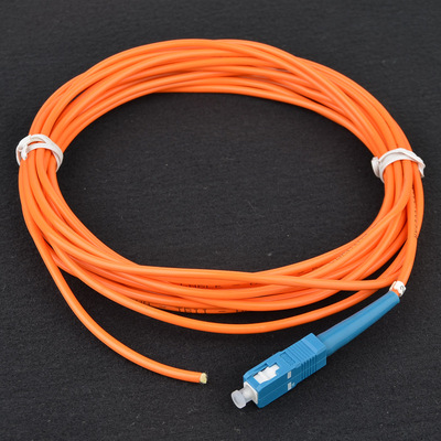 5米单芯圆头sc尾纤 sc多模尾纤 厂家直销