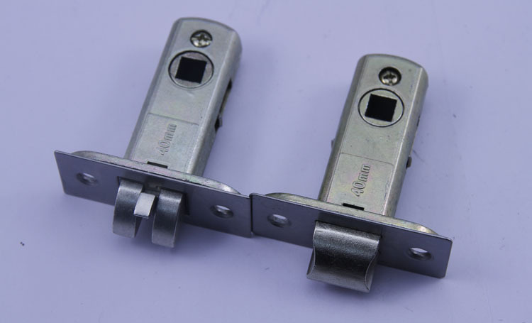 锁舌厂家锌合金锁舌40mm防插静音锁具配件 锁舌加工 室内门单舌