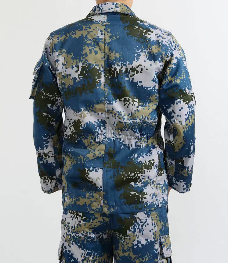 07海洋迷彩服户外迷彩服荒漠作训服数码迷彩训练服沙漠数码cs套装