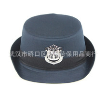 武汉劳保批发新式保安女式卷边帽演出帽翻边帽