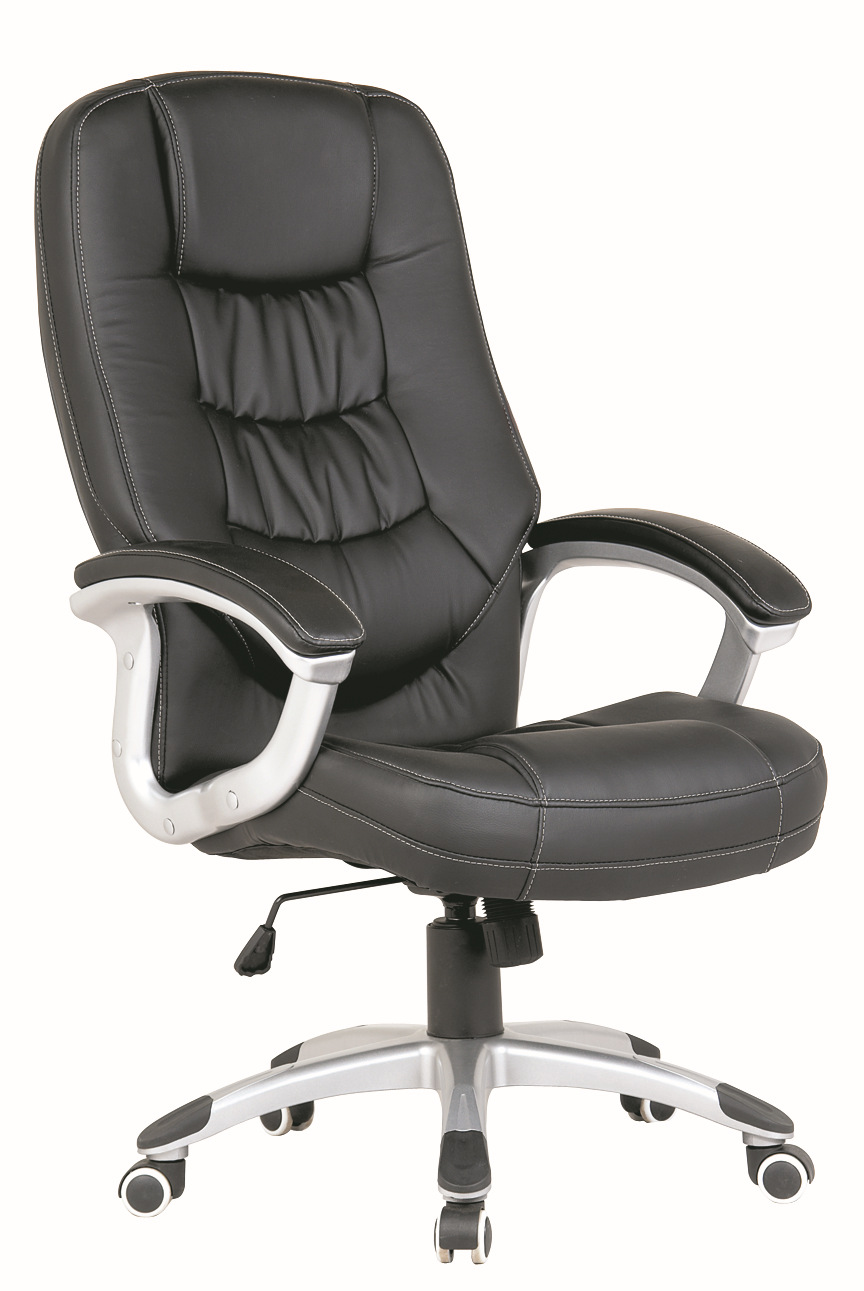 主爱恩黑皮总经理椅大班椅大班转椅子经理烤漆扶手椅盟敖斐司