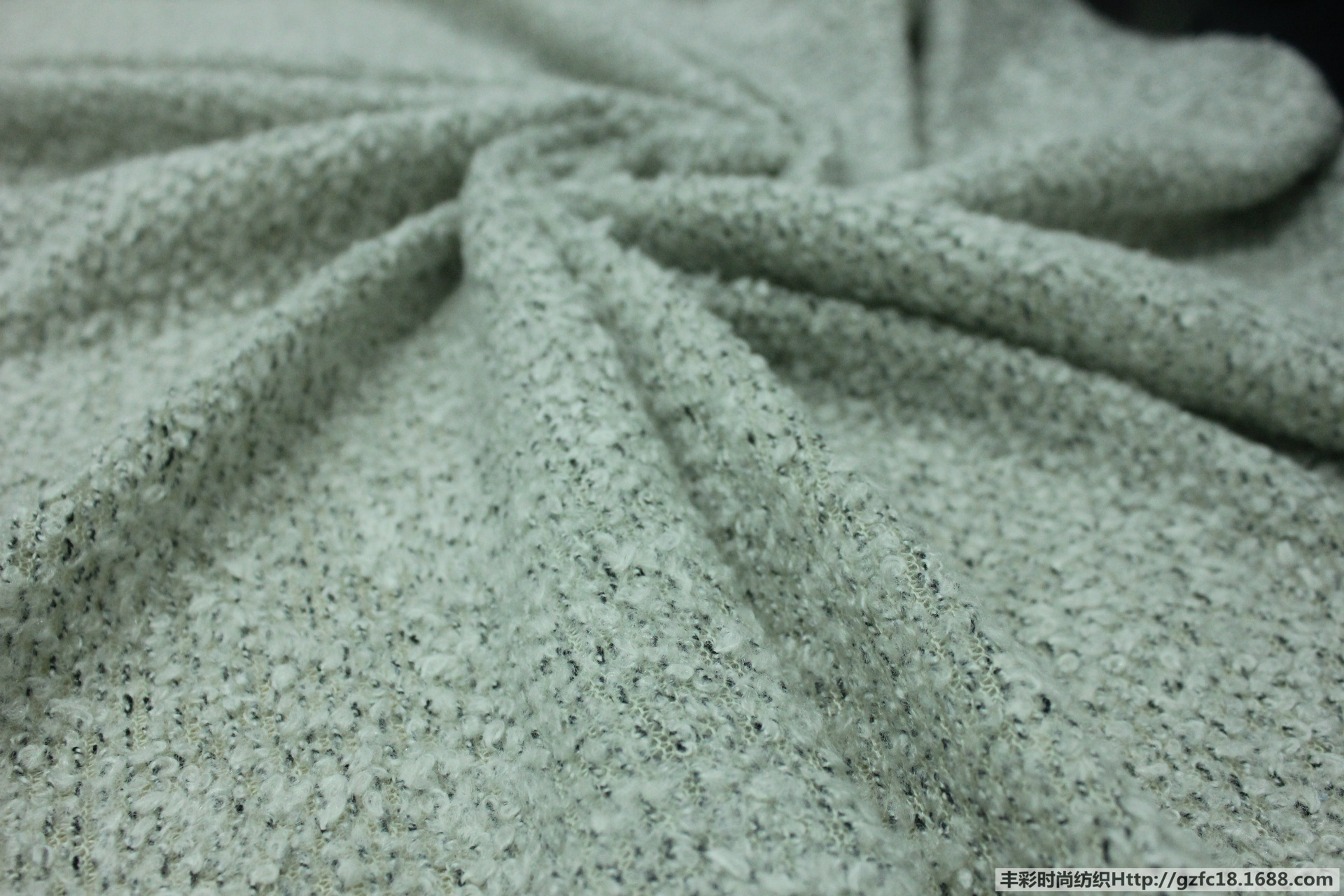 3248#羊毛圈圈 粗纺 围巾面料 羊毛
