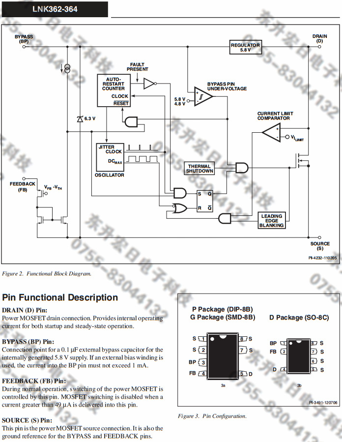 询价为准 pi 电源ic芯片 lnk36