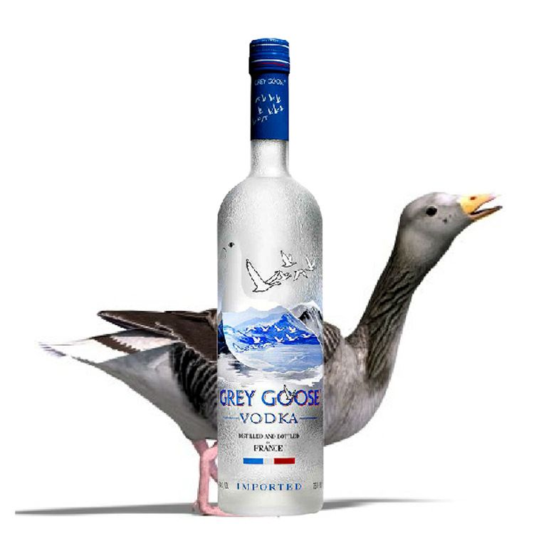 法国原装进口洋酒 伏特加 高度烈酒 灰雁伏特加酒grey goose