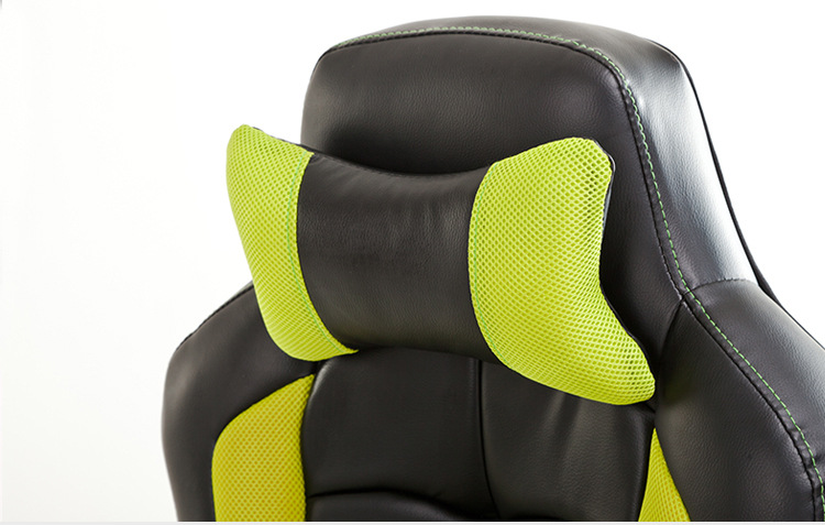 老板椅 安吉办公椅 进口pu皮艺 时尚休闲办公椅 自带头枕腰枕椅子