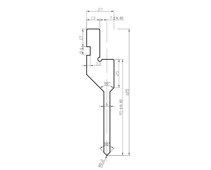 川品厂家直销折弯机模具 amada通快模具 定制折弯上模直剑刀