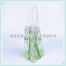 厂家直供PVC软管手提塑料袋 塑料PVC礼品包装袋 透明PVC手提袋子