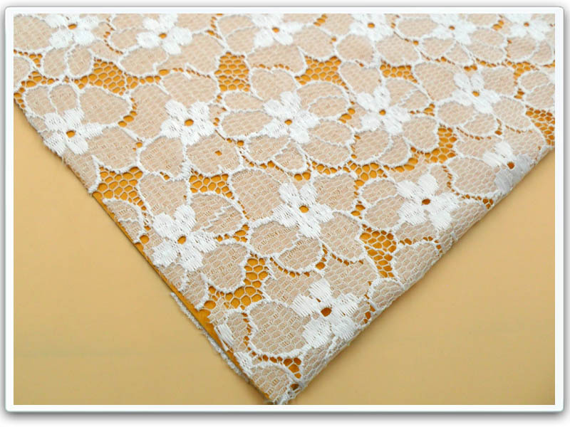 时尚女款全锦纶蕾丝花边面料 立体镂空布料 厂家直销