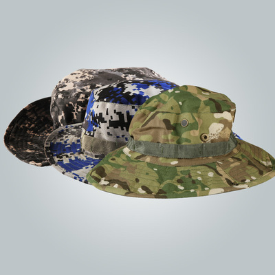 丛林迷彩帽男士冬季帽子迷彩户外丛林圆边帽户外休闲