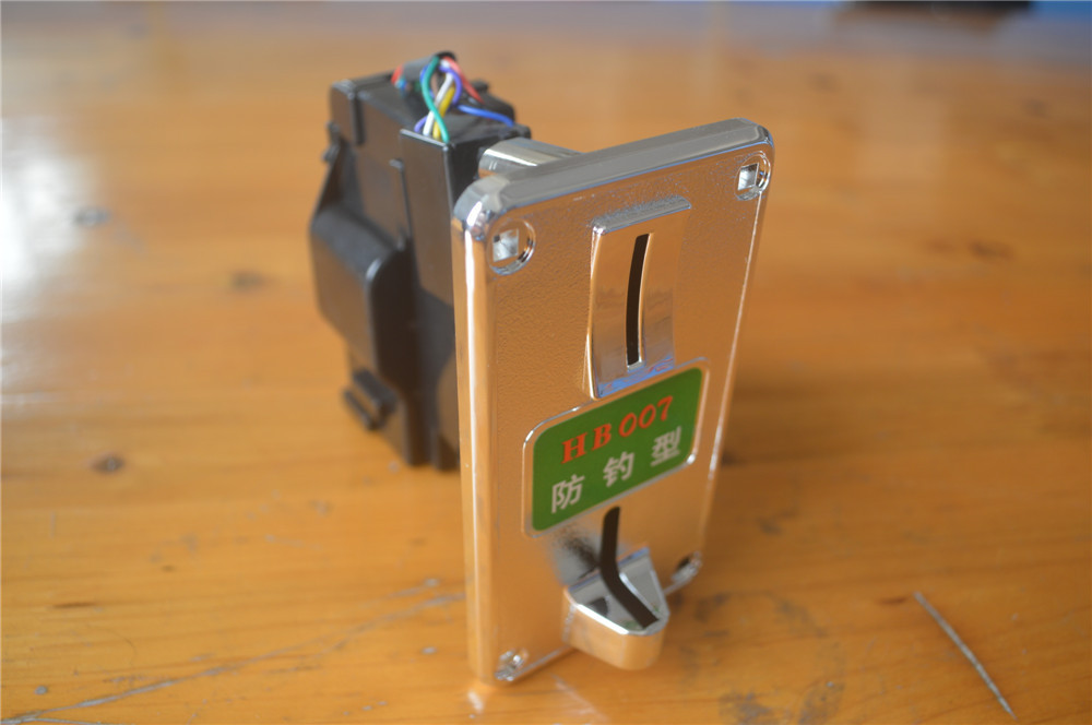 hb007防钓型智能型投币器型银色电镀面板售水机专用