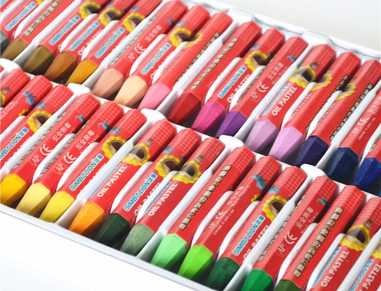 台湾雄狮48色儿童专用油画棒 可水洗粉蜡笔