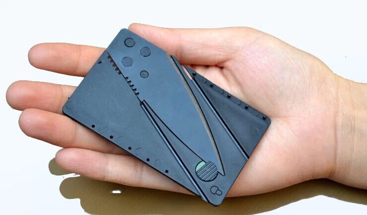 户外折叠信用卡片刀cd盒卡片刀超轻外贸钱包名片卡片刀水果刀军刀