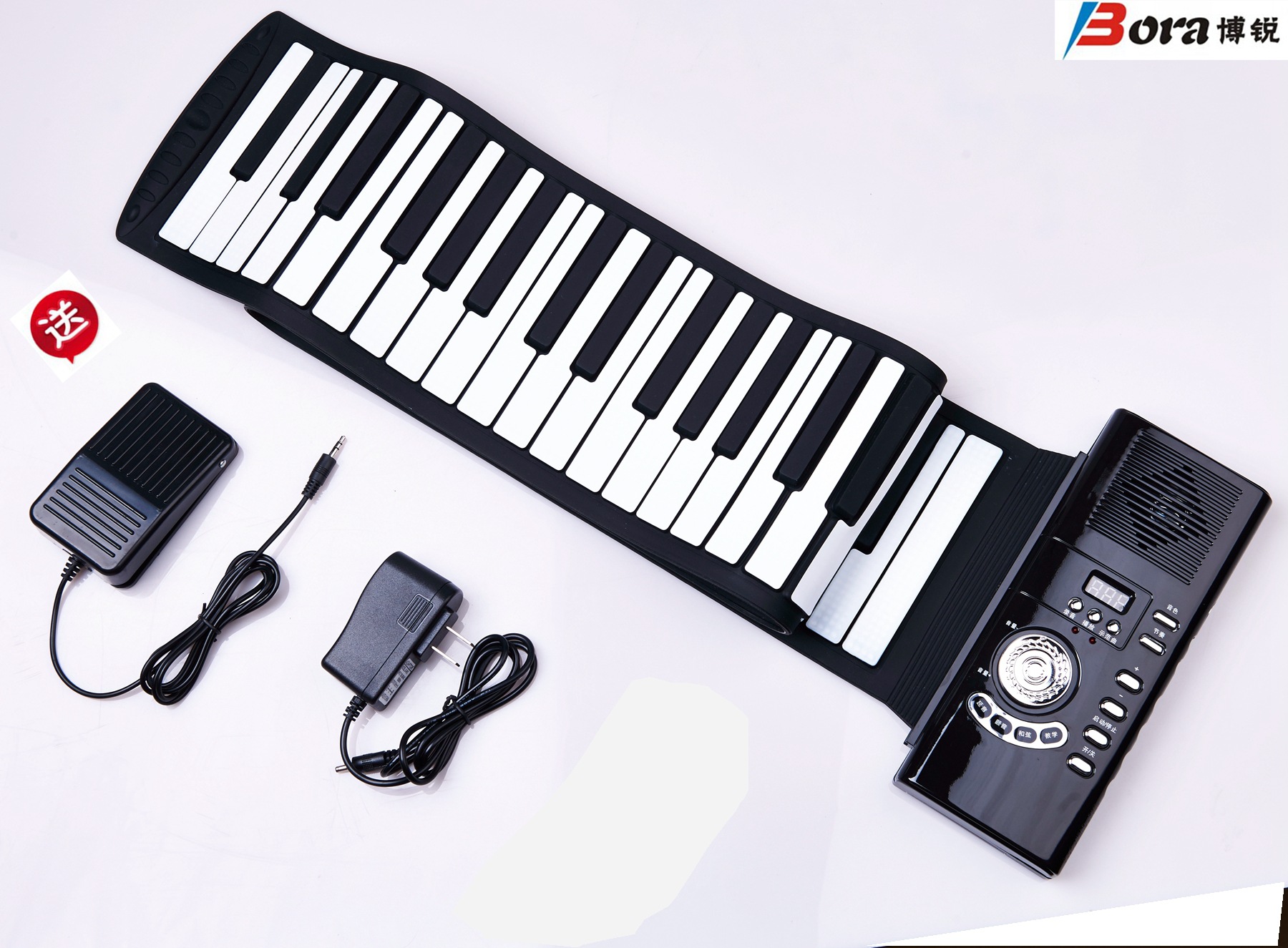 博锐钢琴博锐电子琴硅胶手卷钢琴厂家价格