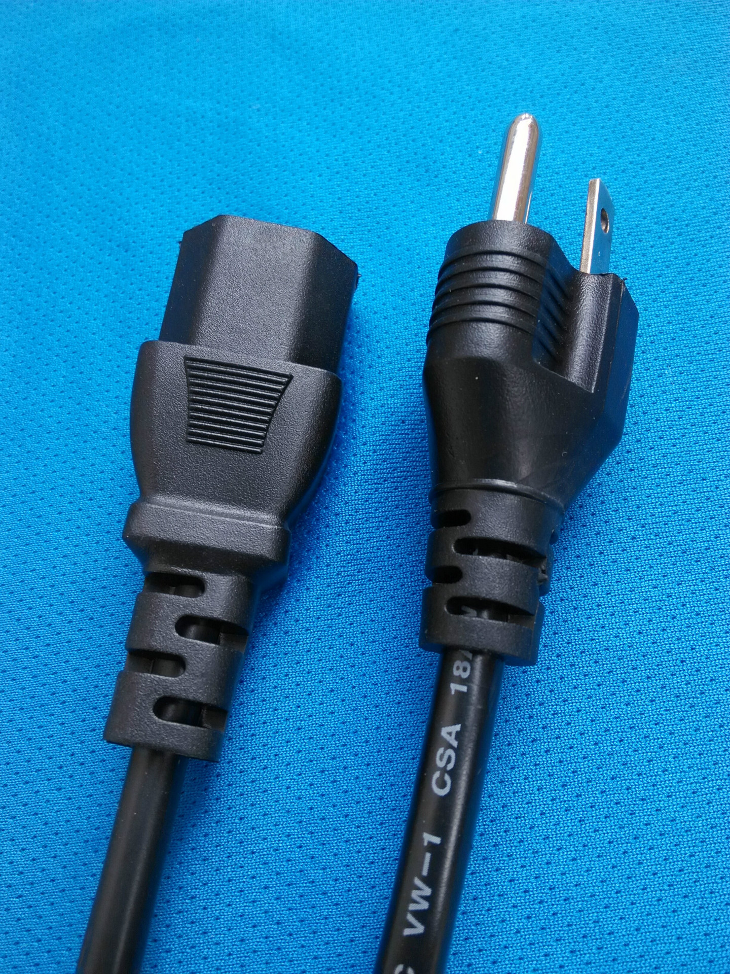 美式三插单头电源线 美规三芯插头电源线 美标美国电源线插头