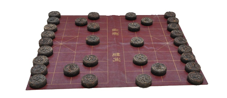 云南普洱工艺茶普洱茶饼工艺品中国象棋茶雕礼盒装特色