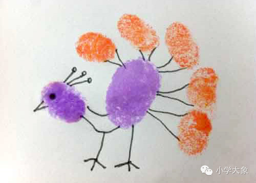 【绘画艺术】用指尖讲出有趣故事——小学大象邀您欣赏:儿童创意手指
