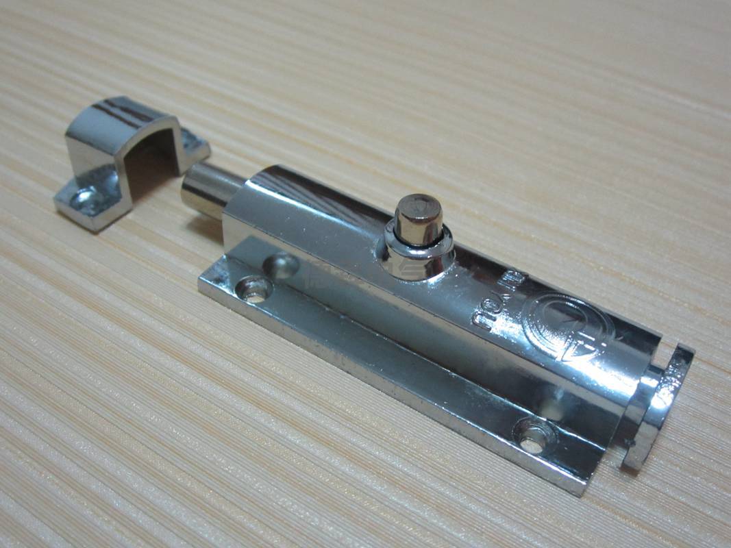 厂家直销 ls406 配电箱4寸锌合金自动弹簧门窗插销 特价批发