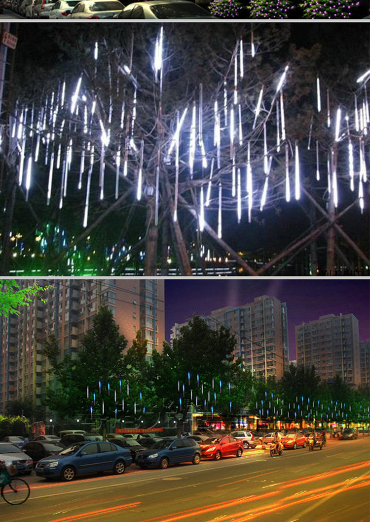 工厂直销led流星雨镂空 许愿灯 流星灯管