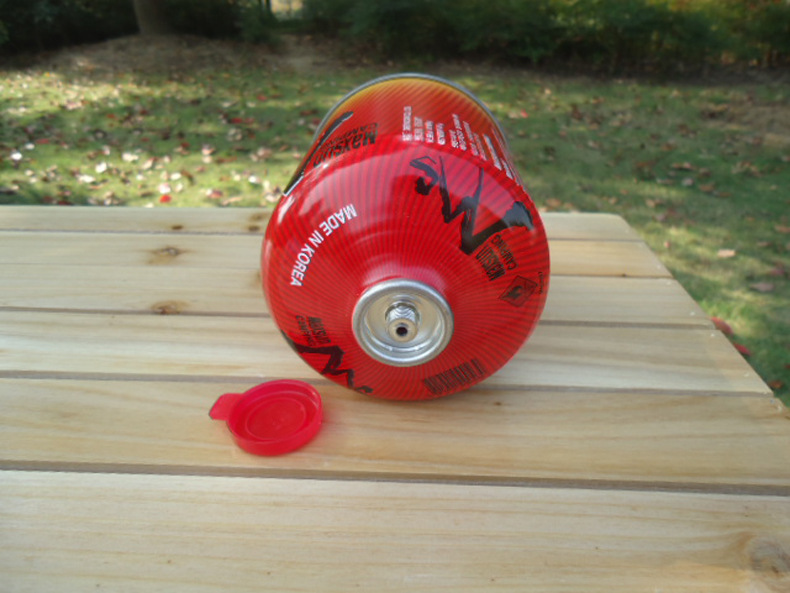 脉鲜户外韩国650g气罐 高山气罐 野营炉头扁罐 含气量450g丁烷气