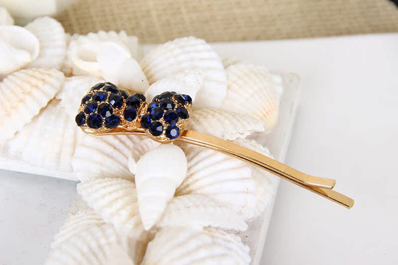 韩式满钻刘海一字夹明星发夹浏海夹简洁精致发卡韩国发饰批发