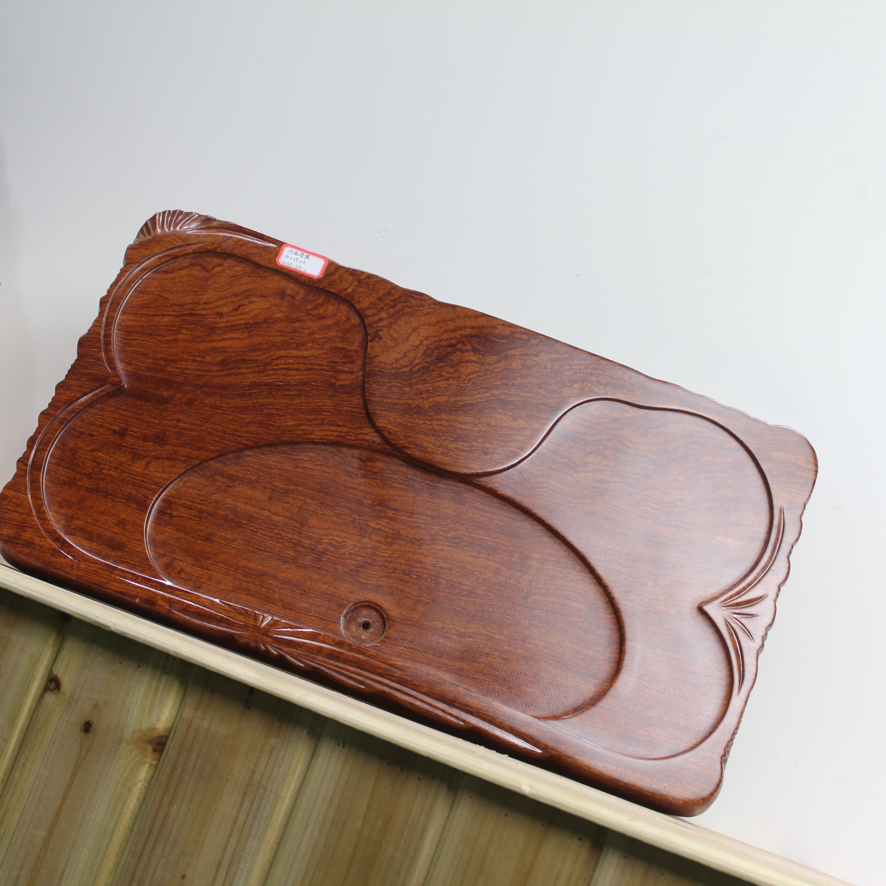 茶盘木雕 木质工艺礼品 大气雕刻摆件 家居别墅茶台