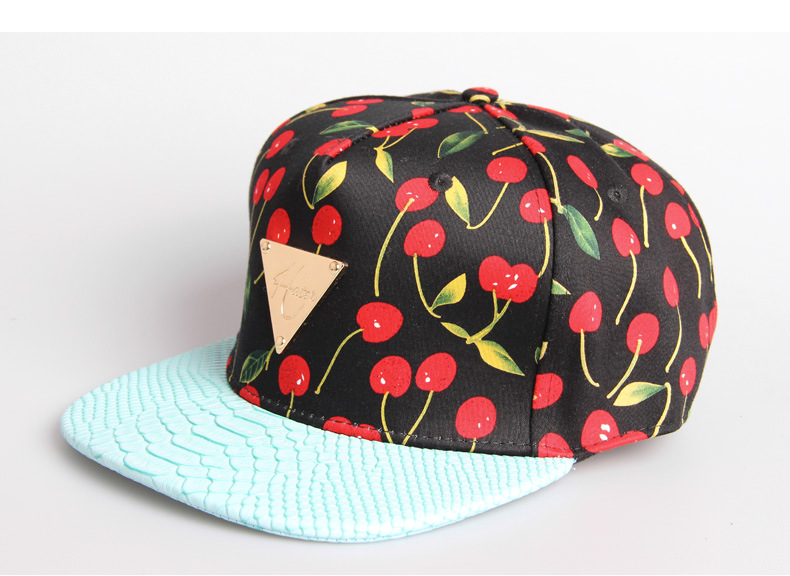 中心龙首页 >> 时尚帽子坊 >> hater樱桃嘻哈帽女士休闲平沿帽遮阳