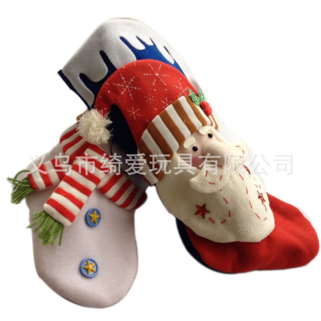 高档圣诞袜 圣诞礼品袜 儿童圣诞礼物袋 圣诞树装饰品 圣诞袜批发