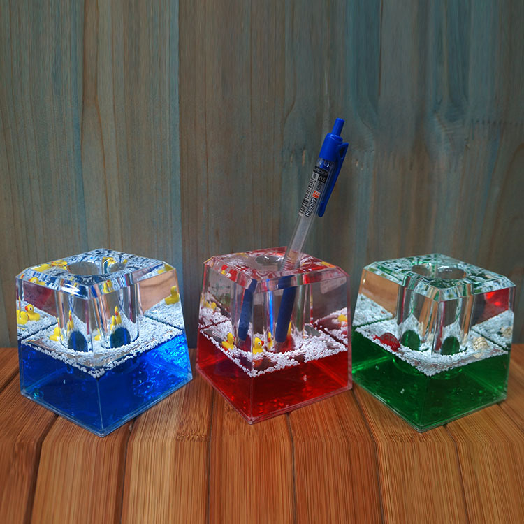 入油笔筒 油笔筒摆件 办公商务学生批发 精典款 方形